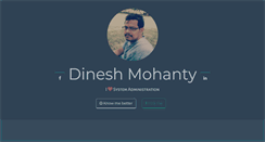 Desktop Screenshot of dineshmohanty.com
